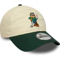 gorra-curva-beige-y-verde-ajustable-9twenty-de-garfield-de-new-era