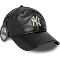 schwarze-verstellbare-9twenty-leder-cap-new-york-yankees-mlb-von-new-era