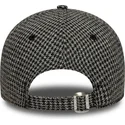 shapka-izvita-cherna-reguliruem-9twenty-houndstooth-na-new-york-yankees-mlb-ot-new-era