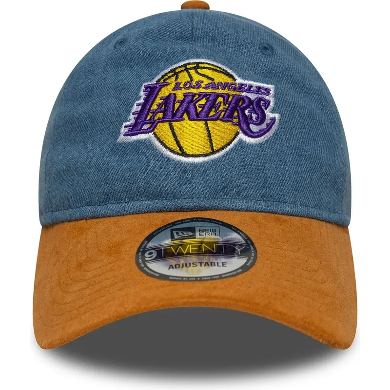 shapka-izvita-mnogocveten-reguliruem-9twenty-denim-midi-na-los-angeles-lakers-nba-ot-new-era