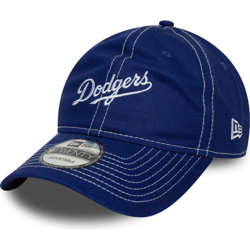 los-angeles-dodgers-mlb-new-era-9twenty-contrast-stitch-justerbar-buet-bla-kasket