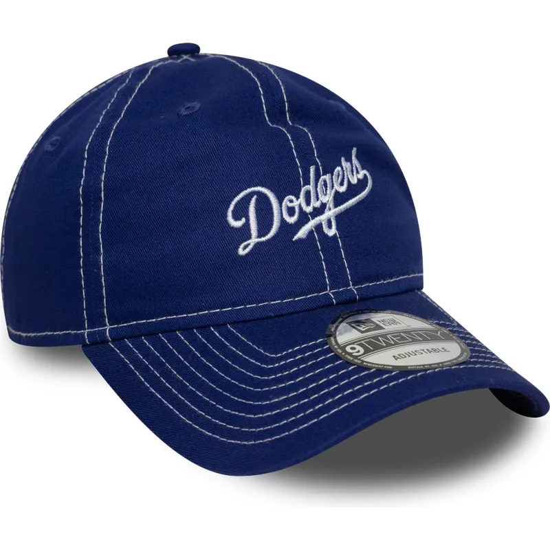 los-angeles-dodgers-mlb-new-era-9twenty-contrast-stitch-justerbar-buet-bla-kasket