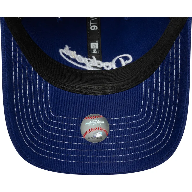 shapka-izvita-sinya-reguliruem-9twenty-contrast-stitch-na-los-angeles-dodgers-mlb-ot-new-era