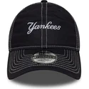 casquette-courbee-bleue-marine-ajustable-9twenty-contrast-stitch-new-york-yankees-mlb-new-era
