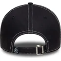 casquette-courbee-bleue-marine-ajustable-9twenty-contrast-stitch-new-york-yankees-mlb-new-era