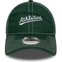 new-era-izvita-kozirka-9twenty-contrast-stitch-oakland-athletics-mlb-zelena-reguliruema-shapka