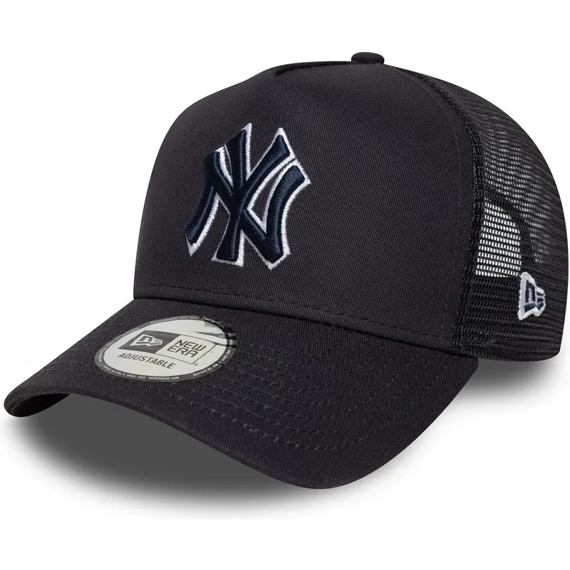 shapka-izvita-traker-tmnosin-snapbek-a-frame-outline-na-new-york-yankees-mlb-ot-new-era