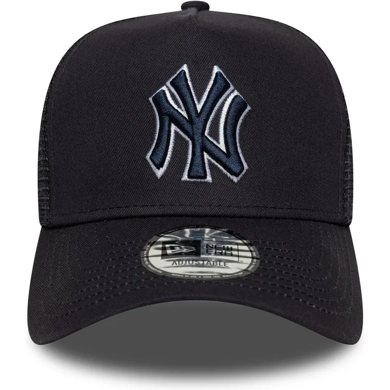 shapka-izvita-traker-tmnosin-snapbek-a-frame-outline-na-new-york-yankees-mlb-ot-new-era