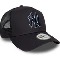 shapka-izvita-traker-tmnosin-snapbek-a-frame-outline-na-new-york-yankees-mlb-ot-new-era