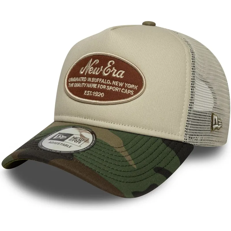mehrfarbige-trucker-kappe-a-frame-camo-oval-patch-von-new-era