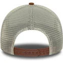 braune-trucker-kappe-a-frame-suede-oval-patch-von-new-era