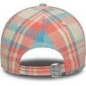 verstellbare-9forty-check-kappe-fur-damen-in-rosa-und-blau-mit-gebogenem-schirm-new-york-yankees-mlb-von-new-era