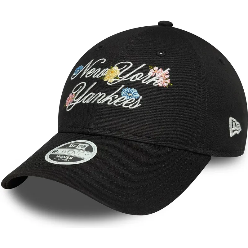 shapka-izvita-cherna-reguliruem-9forty-floral-script-na-new-york-yankees-mlb-ot-new-era shapka-izvita-cherna-reguliruem-9forty-floral-script-na-new-york-yankees-mlb-ot-new-era
