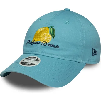 New Era Извита Периферия Дамска 9TWENTY Phrase Profumo D'estate Синя Регулируема Шапка