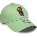 verstellbare-hellgrune-damen-cap-9twenty-bear-von-ac-milan-serie-a-von-new-era