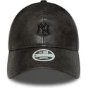shapka-izvita-cherna-reguliruem-9twenty-tonal-na-new-york-yankees-mlb-ot-new-era
