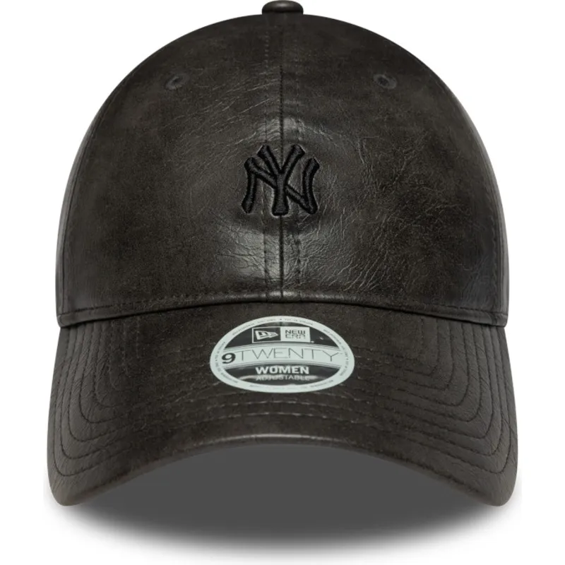 shapka-izvita-cherna-reguliruem-9twenty-tonal-na-new-york-yankees-mlb-ot-new-era
