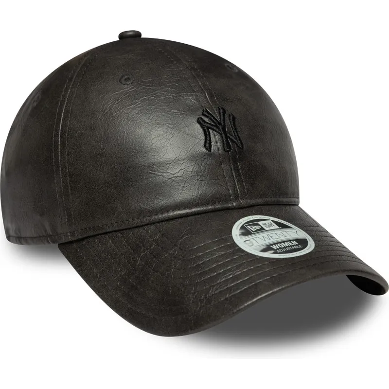 shapka-izvita-cherna-reguliruem-9twenty-tonal-na-new-york-yankees-mlb-ot-new-era
