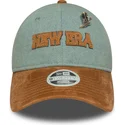 new-era-curved-brim-women-9twenty-western-pin-blue-and-brown-adjustable-cap