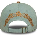 new-era-curved-brim-women-9twenty-western-pin-blue-and-brown-adjustable-cap