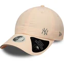 damen-rosa-verstellbare-curved-cap-open-back-flawless-new-york-yankees-mlb-von-new-era