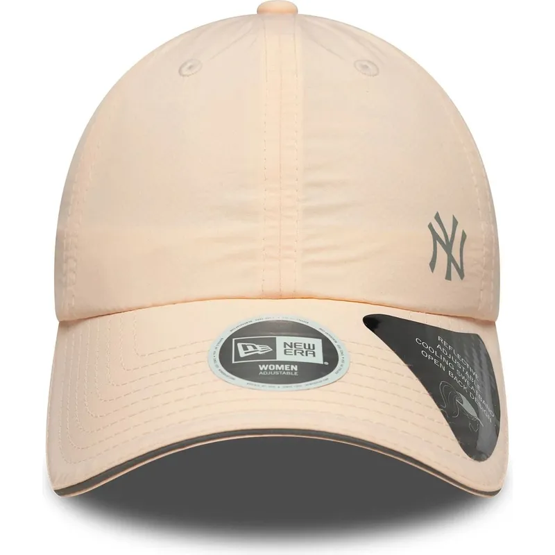 new-era-shapka-s-izvita-kozirka-za-zheni-s-otvoren-grb-flawless-new-york-yankees-mlb-rozova-reguliruema