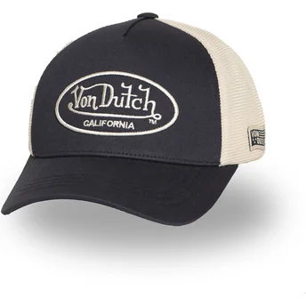 Sort og beige justerbar trucker-kasket LOF B31 fra Von Dutch