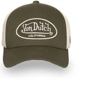 gron-og-beige-justerbar-trucker-kasket-lof-b32-fra-von-dutch