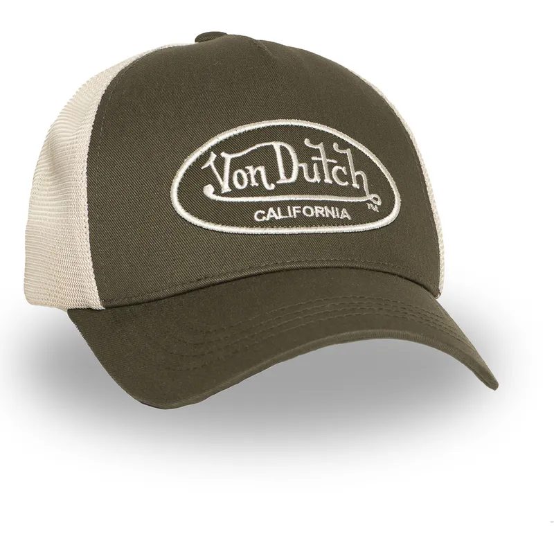 gron-og-beige-justerbar-trucker-kasket-lof-b32-fra-von-dutch