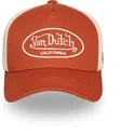 justerbar-orange-og-beige-trucker-kasket-lof-b33-fra-von-dutch