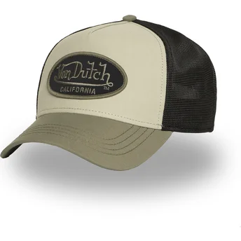 Шапка извита тракер зелена снапбек POLY08 от Von Dutch