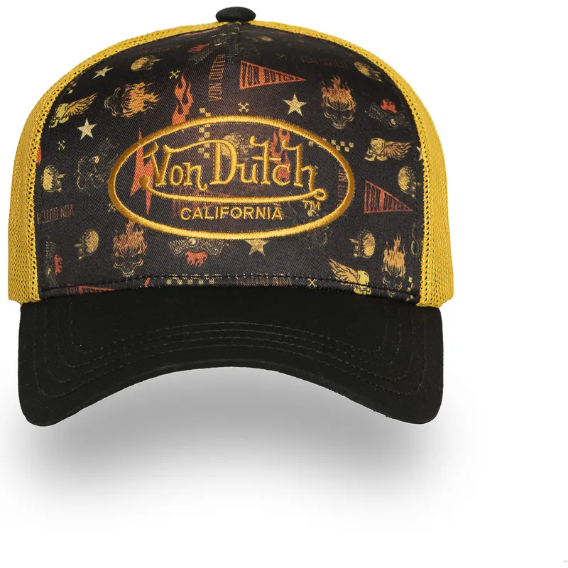 von-dutch-subl07-sort-og-gul-trucker-kasket
