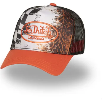 Шапка извита оранжев снапбек от Von Dutch