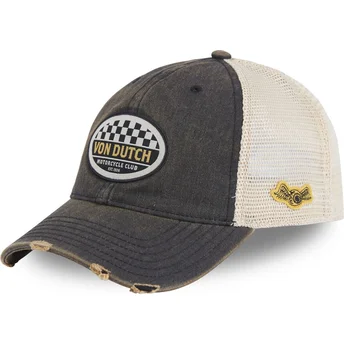 Grå og hvid trucker-kasket MAC08 fra Von Dutch