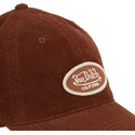 braune-verstellbare-curved-cap-log06-von-von-dutch