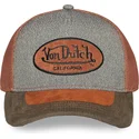 gorra-trucker-gris-y-marron-shield01-de-von-dutch