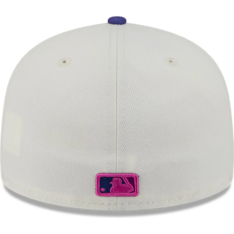 beige-und-violette-anliegende-flat-cap-59fifty-clr-dvlp-der-boston-red-sox-mlb-von-new-era