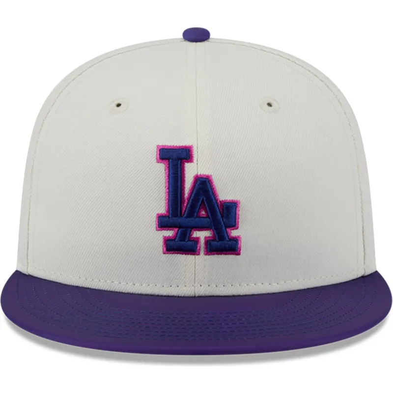 beige-og-violet-justeret-59fifty-clr-dvlp-cap-fra-los-angeles-dodgers-mlb-fra-new-era