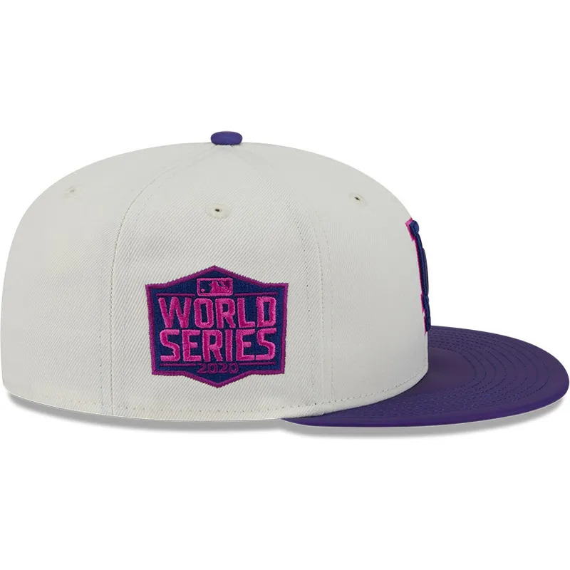 beige-og-violet-justeret-59fifty-clr-dvlp-cap-fra-los-angeles-dodgers-mlb-fra-new-era