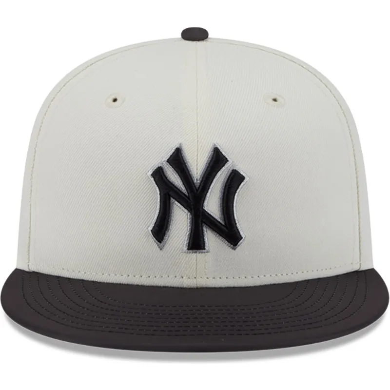 beige-und-schwarze-59fifty-clr-dvlp-fit-kappe-der-new-york-yankees-mlb-von-new-era