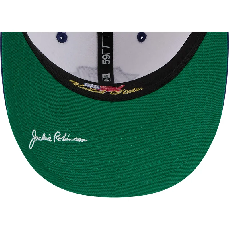 hvid-og-bla-buet-59fifty-player-jackie-robinson-brooklyn-dodgers-mlb-cap-fra-new-era