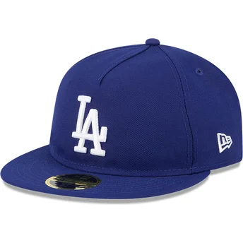 Flache blaue angepasste 59FIFTY Retro Crown A Frame Easy Kappe der Los Angeles Dodgers MLB von New Era