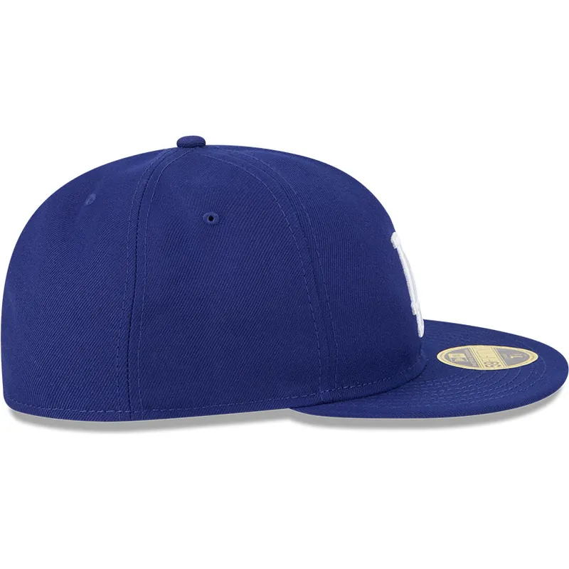 flache-blaue-angepasste-59fifty-retro-crown-a-frame-easy-kappe-der-los-angeles-dodgers-mlb-von-new-era