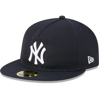 New Era New York Yankees MLB 59FIFTY Retro Crown A Frame Easy navyblaue angepasste Kappe