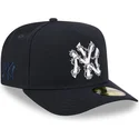 marineblaue-gebogene-verstellbare-59fifty-a-frame-wired-kappe-der-new-york-yankees-mlb-von-new-era