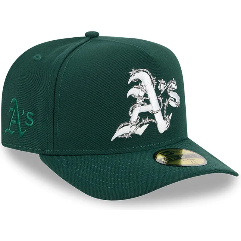 shapka-izvita-zelena-prilepnala-59fifty-a-frame-wired-na-oakland-athletics-mlb-ot-new-era