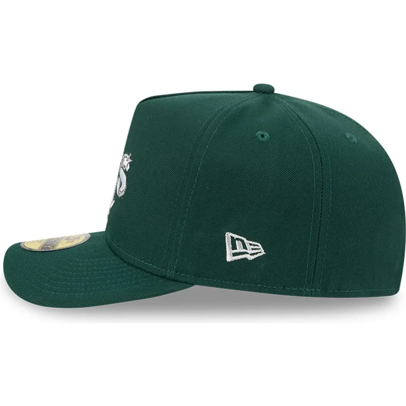 shapka-izvita-zelena-prilepnala-59fifty-a-frame-wired-na-oakland-athletics-mlb-ot-new-era