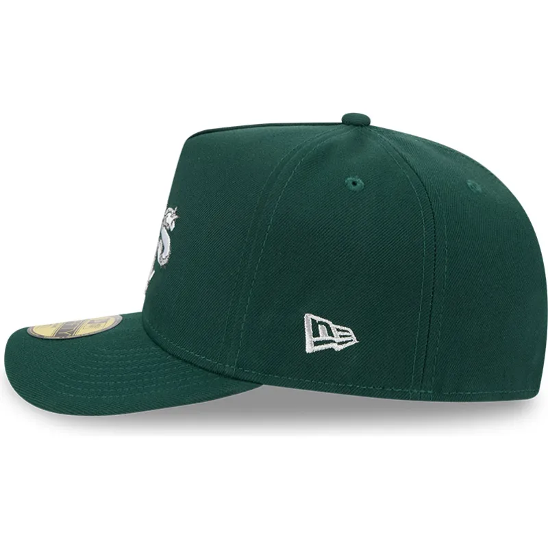 shapka-izvita-zelena-prilepnala-59fifty-a-frame-wired-na-oakland-athletics-mlb-ot-new-era
