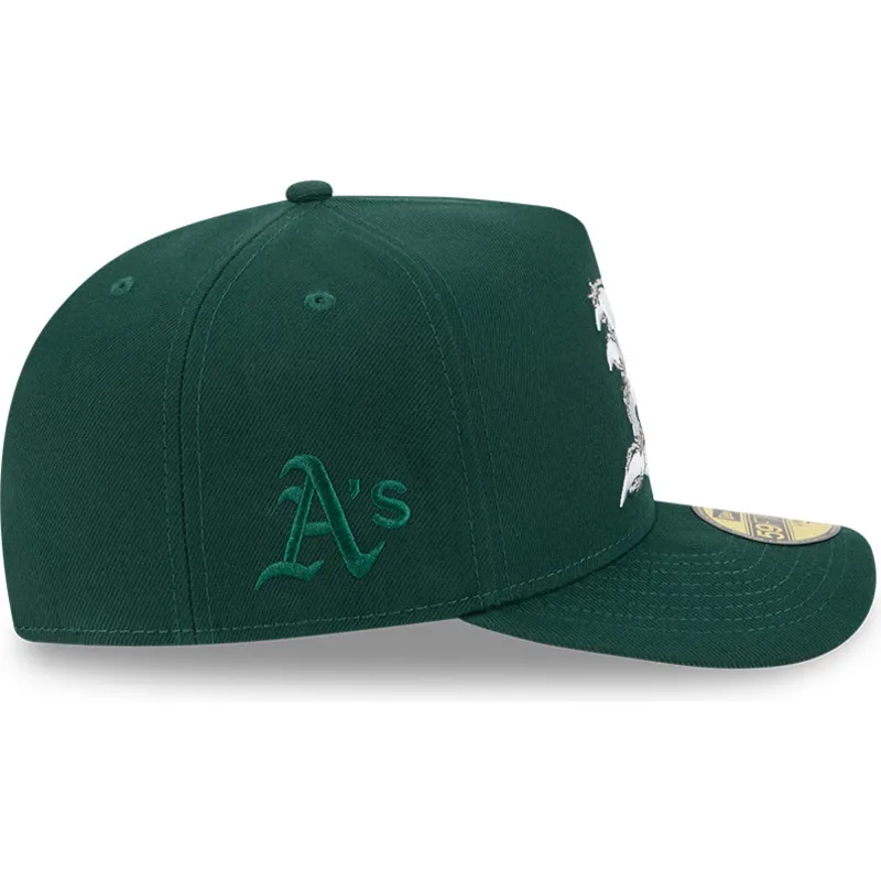 grune-gebogene-kappe-59fifty-a-frame-wired-der-oakland-athletics-mlb-von-new-era