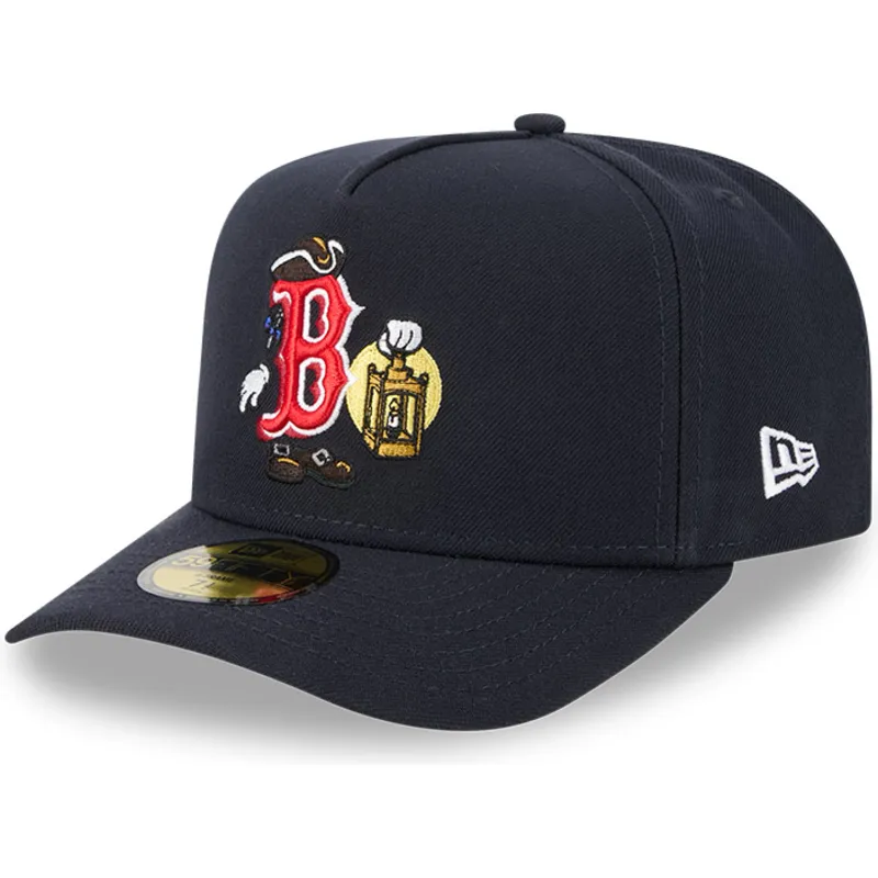 marineblaue-gebogene-verstellbare-59fifty-a-frame-cartoon-kappe-von-boston-red-sox-mlb-von-new-era marineblaue-gebogene-verstellbare-59fifty-a-frame-cartoon-kappe-von-boston-red-sox-mlb-von-new-era